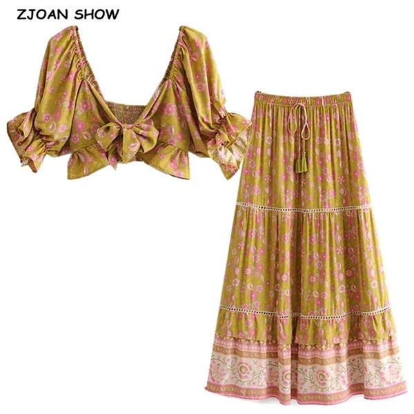 boho bow tide ruffles floral tank crop women elastic waist maxi long skirt half sleeve shirt holiday 2 pieces set 210429, White
boho bow tide ruffles floral tank crop women elastic waist maxi long skirt half sleeve shirt holiday 2 pieces set 210429, White