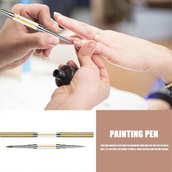 nail brushes acrylic brush double-ended art for 3d short strokes small details and filling colors., Yellow
nail brushes acrylic brush double-ended art for 3d short strokes small details and filling colors., Yellow