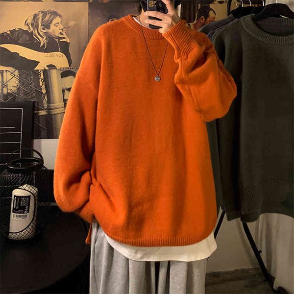 men's sweaters solid color winter oversize harajuku pullover o-neck warm korean style male clothing 2qdt, White;black
men's sweaters solid color winter oversize harajuku pullover o-neck warm korean style male clothing 2qdt, White;black