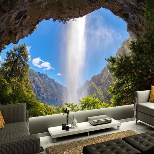 custom 3d p wallpaper cave waterfall natural landscape large mural home decor living room bedroom waterproof
custom 3d p wallpaper cave waterfall natural landscape large mural home decor living room bedroom waterproof
