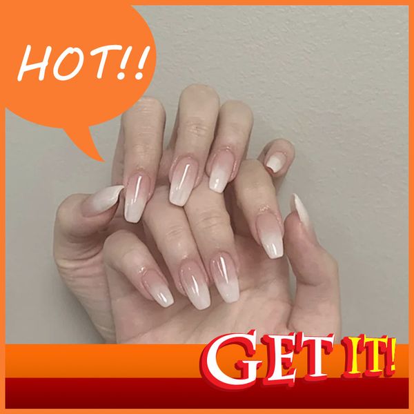 stylist diy hand decorated nail nanina 331 - ballet white gradual change fake nail piece wearing manicure patch finished 24 piece, Red;gold
stylist diy hand decorated nail nanina 331 - ballet white gradual change fake nail piece wearing manicure patch finished 24 piece, Red;gold