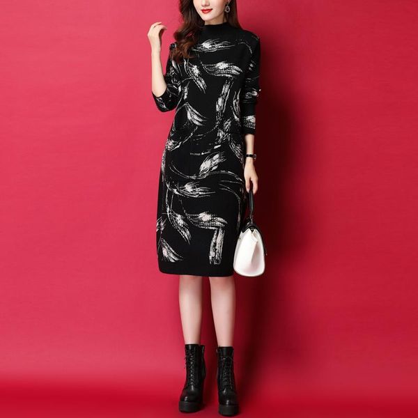 autumn and winter pullover sweater women long -length loose full-sleeved knitted bottoming shirt 2021 dress casual dresses, Black;gray
autumn and winter pullover sweater women long -length loose full-sleeved knitted bottoming shirt 2021 dress casual dresses, Black;gray