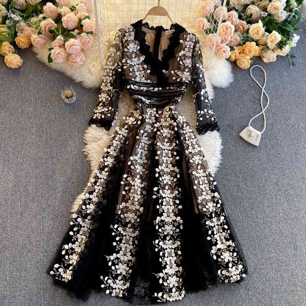 singreiny retro embroidery floral dress women korean elegant a-line evening dresses spring fashion streetwear long dress 210419, Black;gray
singreiny retro embroidery floral dress women korean elegant a-line evening dresses spring fashion streetwear long dress 210419, Black;gray