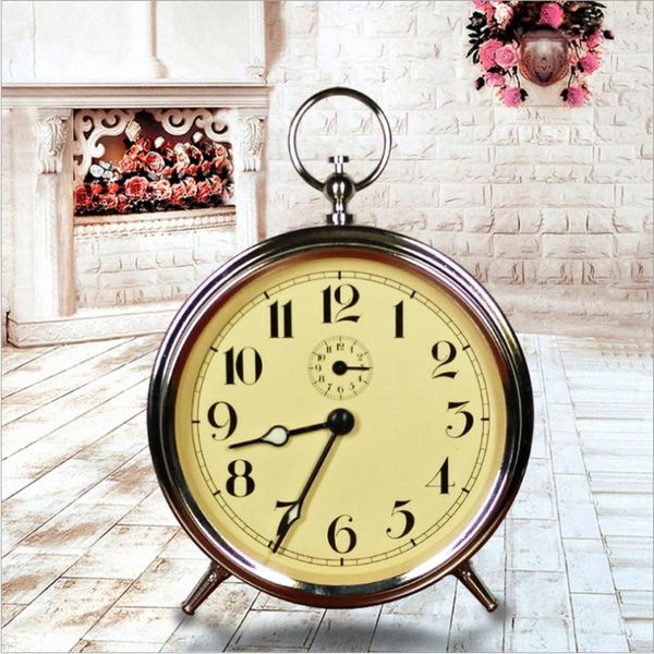 desk & table clocks european simple metal retro clock home decoration living room bedroom bedside alarm snooze watch gift
desk & table clocks european simple metal retro clock home decoration living room bedroom bedside alarm snooze watch gift