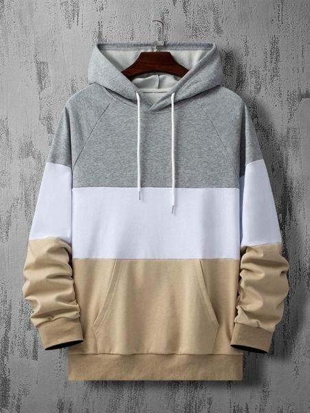 men colorblock kangaroo pocket raglan sleeve drawstring hoodie u41d#, Black
men colorblock kangaroo pocket raglan sleeve drawstring hoodie u41d#, Black