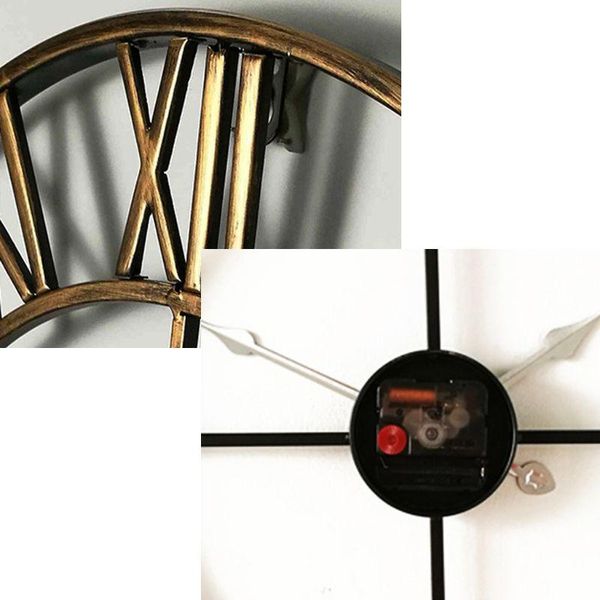 large 3d wall clock sticker metal watches roman numeral silent non-ticking decorative for cafe loft el bar office living clocks
large 3d wall clock sticker metal watches roman numeral silent non-ticking decorative for cafe loft el bar office living clocks