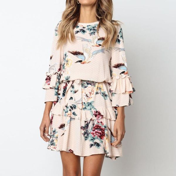 casual dresses nice autumn brand ladies sweet round neck dress printing tie ruffled long sleeve mini chic fashion, Black;gray
casual dresses nice autumn brand ladies sweet round neck dress printing tie ruffled long sleeve mini chic fashion, Black;gray