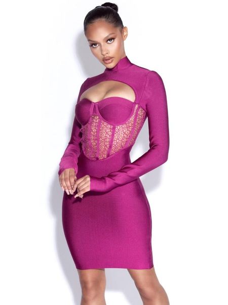 winter year women purple high neck cut out bandage lace dress party dresses wholesale drop casual, Black;gray
winter year women purple high neck cut out bandage lace dress party dresses wholesale drop casual, Black;gray