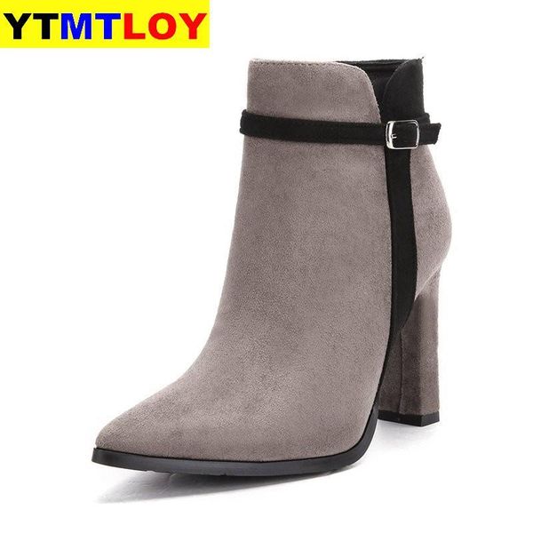 boots elegant ankle women's winter short boot pointed toe high heel shoes stylish suede botas slouchy party, Black
boots elegant ankle women's winter short boot pointed toe high heel shoes stylish suede botas slouchy party, Black