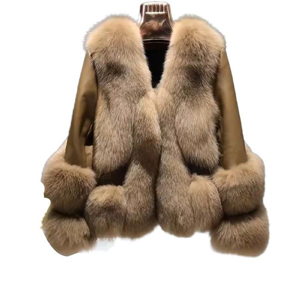 women's fur & faux real coat genuine leather jacket autumn winter wool sheepskin women clothes 2021 korean vintage sheep shearling, Black
women's fur & faux real coat genuine leather jacket autumn winter wool sheepskin women clothes 2021 korean vintage sheep shearling, Black