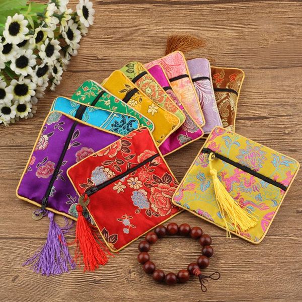 gift wrap retro chinese style jewelry bag silk tassel floral embroidery zipper brocade handmade storage case satin coin purse
gift wrap retro chinese style jewelry bag silk tassel floral embroidery zipper brocade handmade storage case satin coin purse