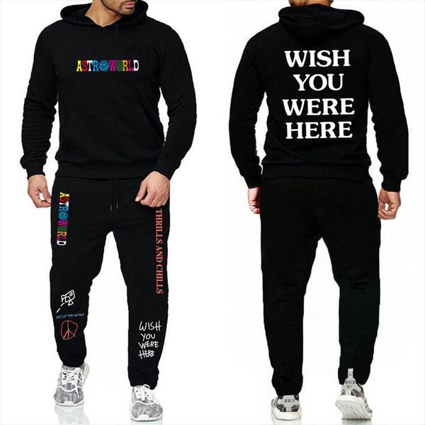 travis scott astroworld wish you mens tracksuits were here hoodies sets streetwear fleece hoodie sweatpants men women and pants s, Gray
travis scott astroworld wish you mens tracksuits were here hoodies sets streetwear fleece hoodie sweatpants men women and pants s, Gray