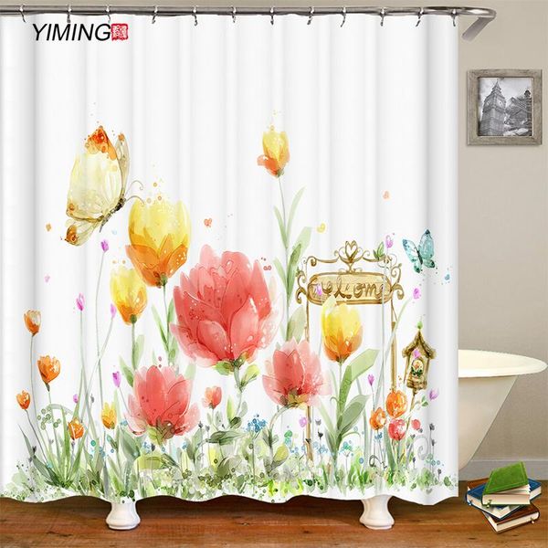 simple flower 3d printing bathroom shower curtain with hook polyester waterproof home decoration curtains
simple flower 3d printing bathroom shower curtain with hook polyester waterproof home decoration curtains
