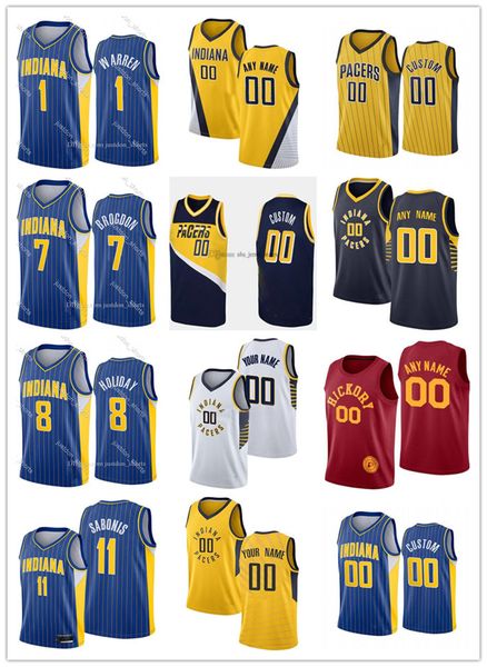 75th men women youth indianapacers8 justin holiday 1 t.j. warren 11 domantas sabonis 7 malcolm brogdon custom basketball jersey, Black;red
75th men women youth indianapacers8 justin holiday 1 t.j. warren 11 domantas sabonis 7 malcolm brogdon custom basketball jersey, Black;red