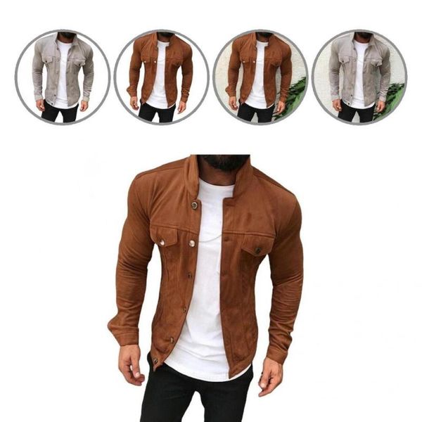 men's jackets male casual warm pure color jacket slim men outwear buttons for office, Black;brown
men's jackets male casual warm pure color jacket slim men outwear buttons for office, Black;brown