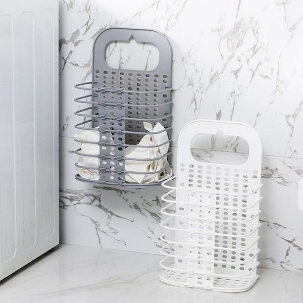 laundry storage & organization plastic folding basket punch-hamper for organizer home accessories 2 no drilling hooks
laundry storage & organization plastic folding basket punch-hamper for organizer home accessories 2 no drilling hooks