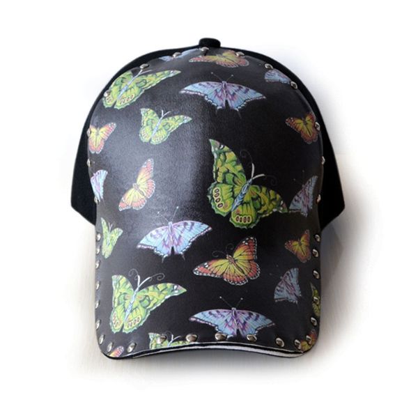 baseball cap female rivet personality fashion printing butterfly hat youth black, Blue;gray
baseball cap female rivet personality fashion printing butterfly hat youth black, Blue;gray