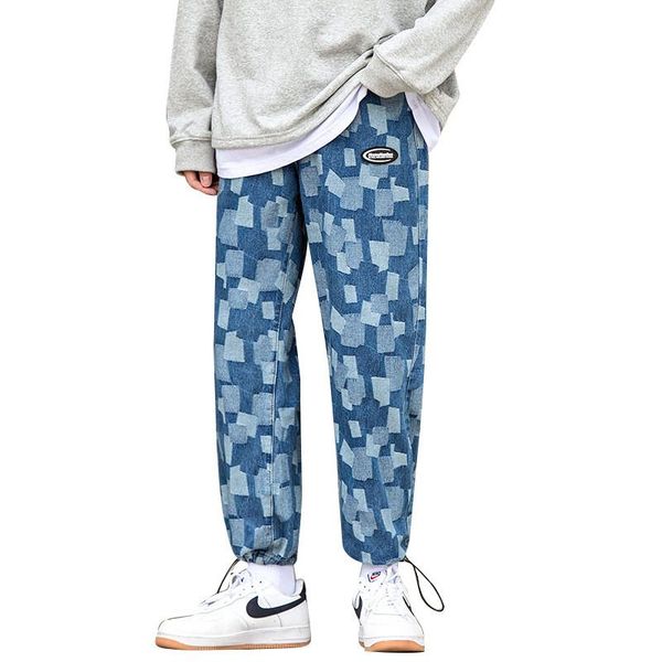 fashion men's floral jogger jeans loose fit hip hop denim sweatpants baggy clunky trousers plus big size -5xl, Blue
fashion men's floral jogger jeans loose fit hip hop denim sweatpants baggy clunky trousers plus big size -5xl, Blue