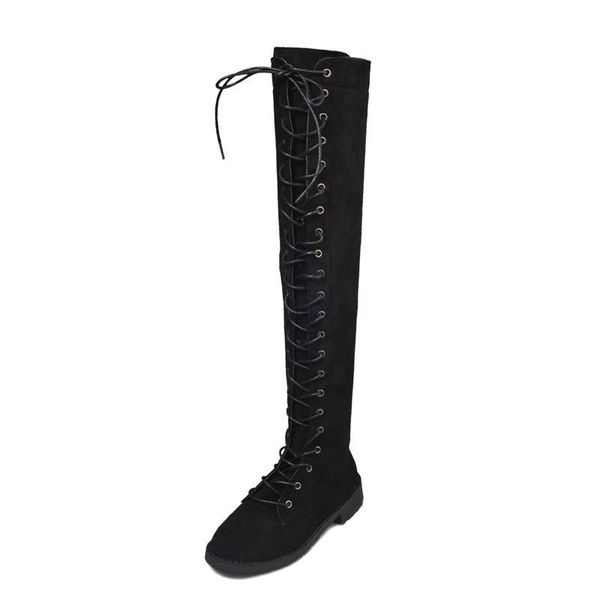 boots 2021 lace up over knee women rome style flats shoes woman suede long botas winter thigh high, Black
boots 2021 lace up over knee women rome style flats shoes woman suede long botas winter thigh high, Black