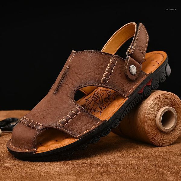sandals summer closed-toe men genuine leather hmade sewing breathable casual1, Black
sandals summer closed-toe men genuine leather hmade sewing breathable casual1, Black