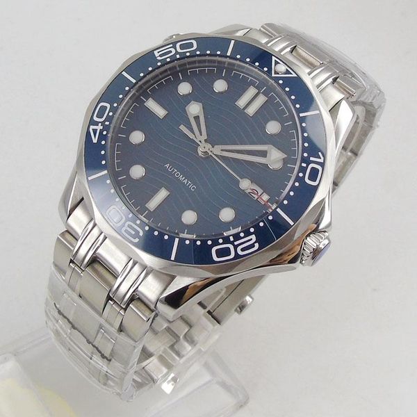 wristwatches luxury 41mm mechancial men watch sapphire glass miyota movement steel band ceramic bezel date function, Slivery;brown
wristwatches luxury 41mm mechancial men watch sapphire glass miyota movement steel band ceramic bezel date function, Slivery;brown