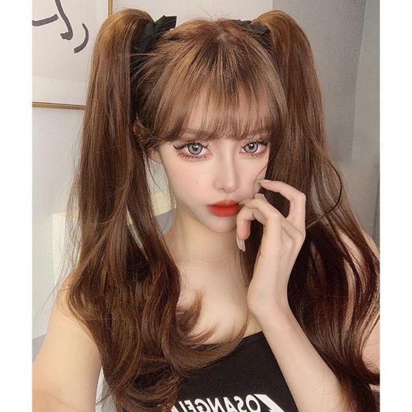 synthetic wigs double ponytail wig for women long smooth hair invisible clip in hairpiece heat resistant 22 inch, Black
synthetic wigs double ponytail wig for women long smooth hair invisible clip in hairpiece heat resistant 22 inch, Black