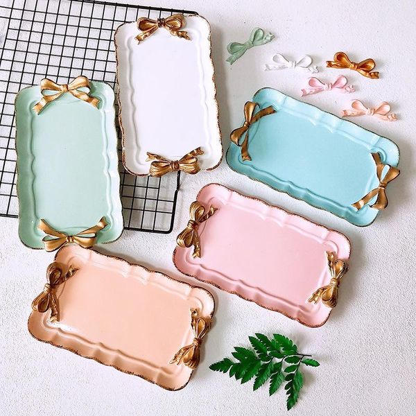 kitchen storage & organization enipate european style bow cake trays makeup organizer dessert plate square decor tray 12*20cm
kitchen storage & organization enipate european style bow cake trays makeup organizer dessert plate square decor tray 12*20cm
