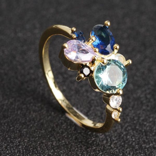 wedding rings inlaid multi-color crystal ring elegant woman exquisite jewelry lover birthday gift beautiful dress, Slivery;golden
wedding rings inlaid multi-color crystal ring elegant woman exquisite jewelry lover birthday gift beautiful dress, Slivery;golden