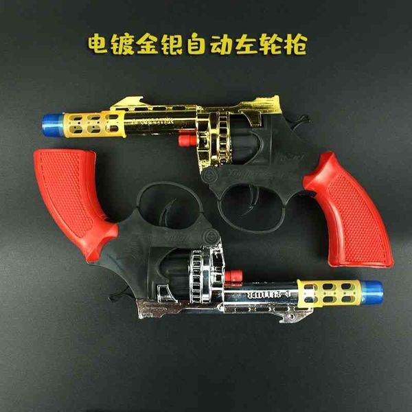 electroplated gold and silver smashing paper gun, revolver model 80 nostalgic childhood toy gun
electroplated gold and silver smashing paper gun, revolver model 80 nostalgic childhood toy gun