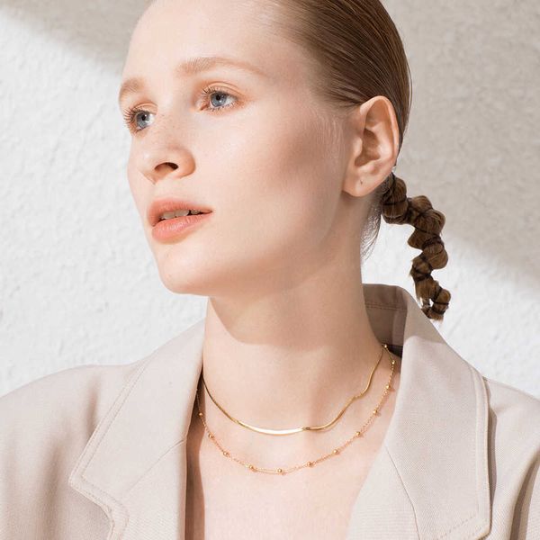 enfashion boho double chain choker necklace women gold color stainless steel holiday necklaces femme fashion jewelry p193027, Silver
enfashion boho double chain choker necklace women gold color stainless steel holiday necklaces femme fashion jewelry p193027, Silver