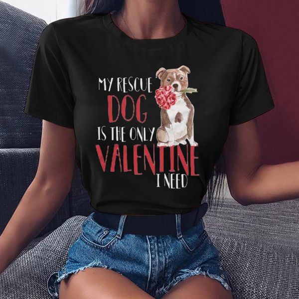 women's t-shirt cute dog print t-shirts short-sleeved female casual woman tshirts valentine's day ladies women clothing, White
women's t-shirt cute dog print t-shirts short-sleeved female casual woman tshirts valentine's day ladies women clothing, White
