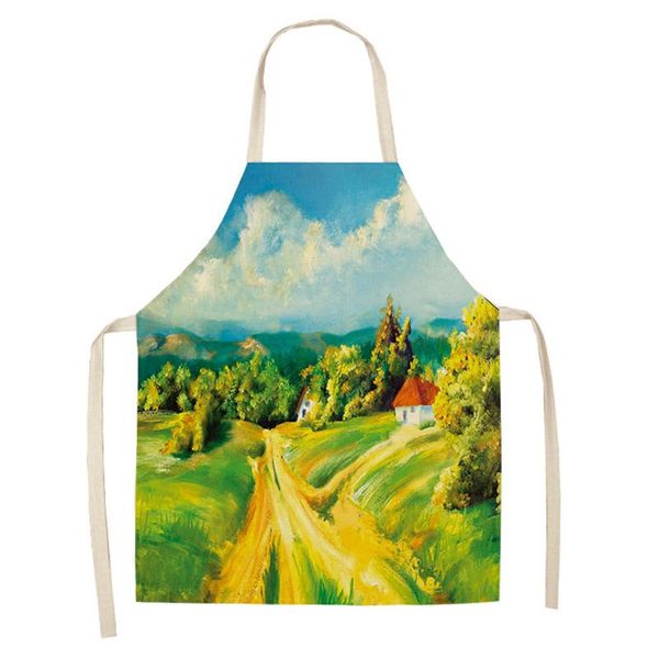 aprons warm color landscape pattern cooking accessories kitchen baking for women apron
aprons warm color landscape pattern cooking accessories kitchen baking for women apron