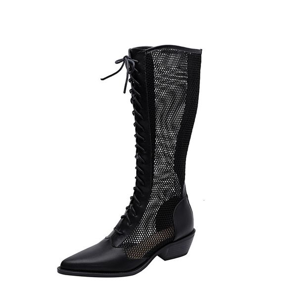asumer knee height female genuine leather will knit pointed toe-length length women's shoes western boots, Black
asumer knee height female genuine leather will knit pointed toe-length length women's shoes western boots, Black