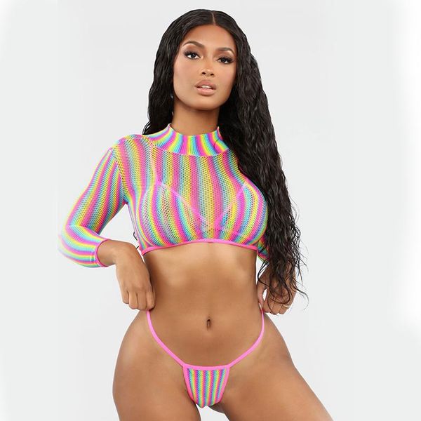 bikinis set long sleeve mesh bikini 3 piece see through crop push up bra thong panty summer beach women biquini swimwear
bikinis set long sleeve mesh bikini 3 piece see through crop push up bra thong panty summer beach women biquini swimwear