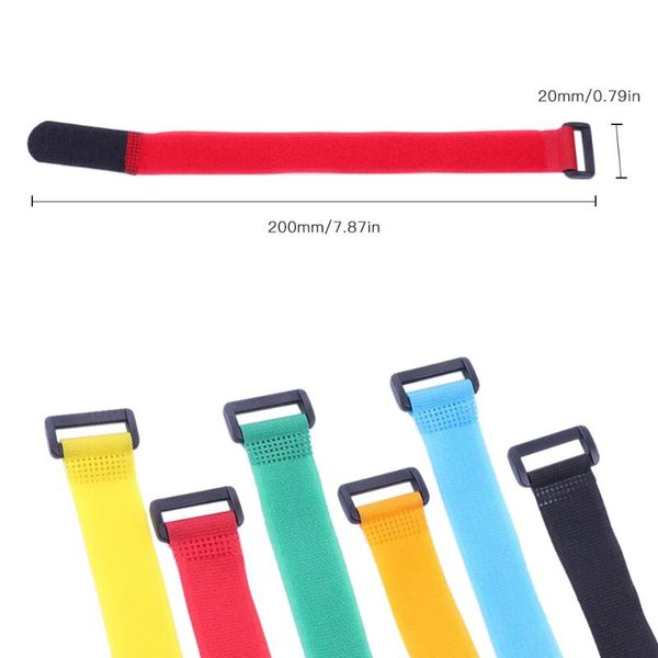 fishing accessories 10pcs reusable nylon rod belt holder tie fastener hook loop cable with buckle fish tackle