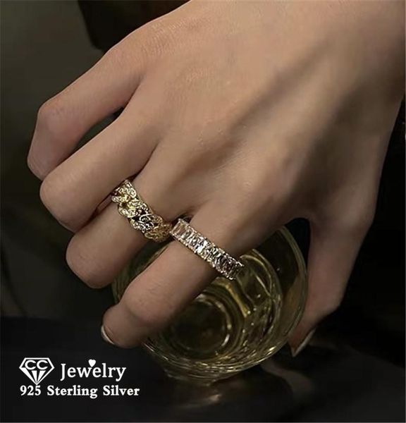 cluster rings ring for women silver 925 bridal wedding rectangle cubic zirconia fine jewelry romantic engagement drop, Golden;silver
cluster rings ring for women silver 925 bridal wedding rectangle cubic zirconia fine jewelry romantic engagement drop, Golden;silver