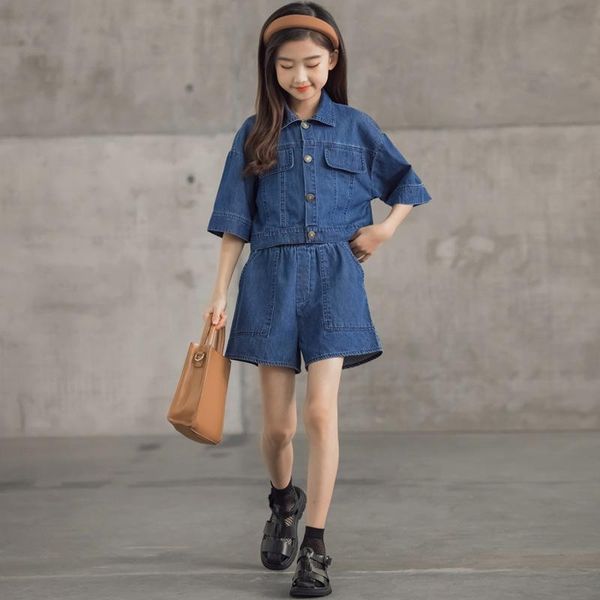 clothing sets girls denim clothes 2021 summer children wear shirt + shorts jeans 2 pieces toddler boy baju anak perempuan, White
clothing sets girls denim clothes 2021 summer children wear shirt + shorts jeans 2 pieces toddler boy baju anak perempuan, White