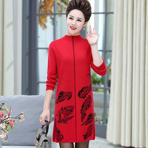 women sweater dresses 2021 long sleeve turtleneck fashion floral loose dress knitted autumn winter casual, Black;gray
women sweater dresses 2021 long sleeve turtleneck fashion floral loose dress knitted autumn winter casual, Black;gray