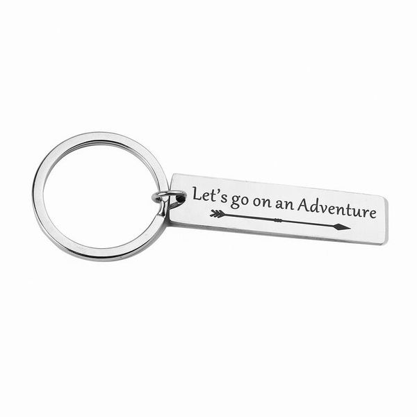 keychains letter keychain man graduation season key chain women let's go on an adventure holder couples ring pendant porte clef, Silver
keychains letter keychain man graduation season key chain women let's go on an adventure holder couples ring pendant porte clef, Silver