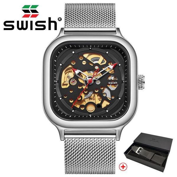 wristwatches swish men tourbillon mechanical watch automatic watches stainless steel square skeleton wristwatch male relógio masculino 2021, Slivery;brown
wristwatches swish men tourbillon mechanical watch automatic watches stainless steel square skeleton wristwatch male relógio masculino 2021, Slivery;brown