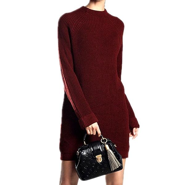 casual dresses autumn women fashion loose o-neck pullover female knitted dress vestidos feminino winter solid cotton sweater, Black;gray
casual dresses autumn women fashion loose o-neck pullover female knitted dress vestidos feminino winter solid cotton sweater, Black;gray