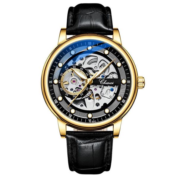 wristwatches luxury gold colours men automatic mechanical watch leather simple hollow out dial male wear various occasions, Slivery;brown
wristwatches luxury gold colours men automatic mechanical watch leather simple hollow out dial male wear various occasions, Slivery;brown