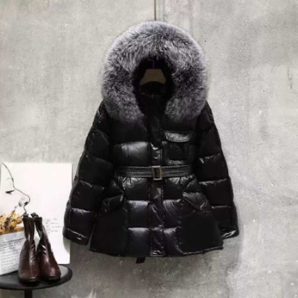 women's down & parkas 2021 winter fashionable women large natural fur hooded coat ladies thick warm 90% white duck jackets, Black
women's down & parkas 2021 winter fashionable women large natural fur hooded coat ladies thick warm 90% white duck jackets, Black
