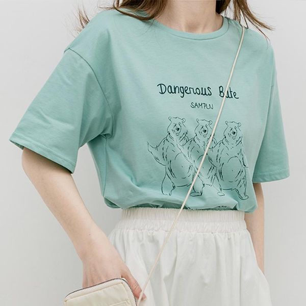 fashion female t-shirts print bear 2021 women summer tshirt short sleeve tees o neck #t22 women's t-shirt, White
fashion female t-shirts print bear 2021 women summer tshirt short sleeve tees o neck #t22 women's t-shirt, White