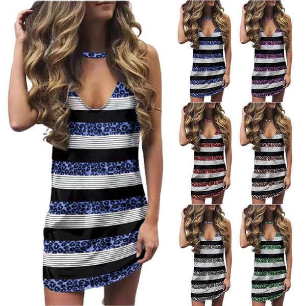 casual dresses print striped dress 2021summer city fashion round neck sleeveless mini vintage holiday sundress, Black;gray
casual dresses print striped dress 2021summer city fashion round neck sleeveless mini vintage holiday sundress, Black;gray