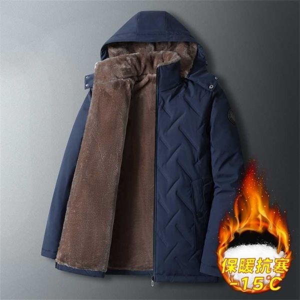 parka men coats winter jacket thicken hooded waterproof outwear warm coat fathers' clothing casual 's overcoat 211214, Black
parka men coats winter jacket thicken hooded waterproof outwear warm coat fathers' clothing casual 's overcoat 211214, Black