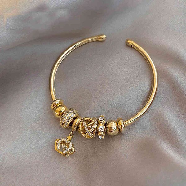 luxury crystal crown charm bracelets&bangles gold bracelets for women jewellery pulseira feminina bracelet, Golden;silver
luxury crystal crown charm bracelets&bangles gold bracelets for women jewellery pulseira feminina bracelet, Golden;silver