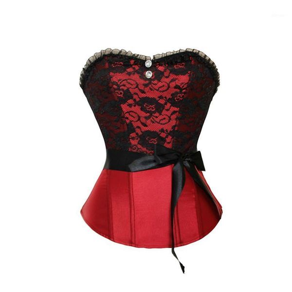 bustiers & corsets women vintage sweet lace up bow overbust and korset bodysuit shaperwear coletes party s-2xl, Black;white
bustiers & corsets women vintage sweet lace up bow overbust and korset bodysuit shaperwear coletes party s-2xl, Black;white