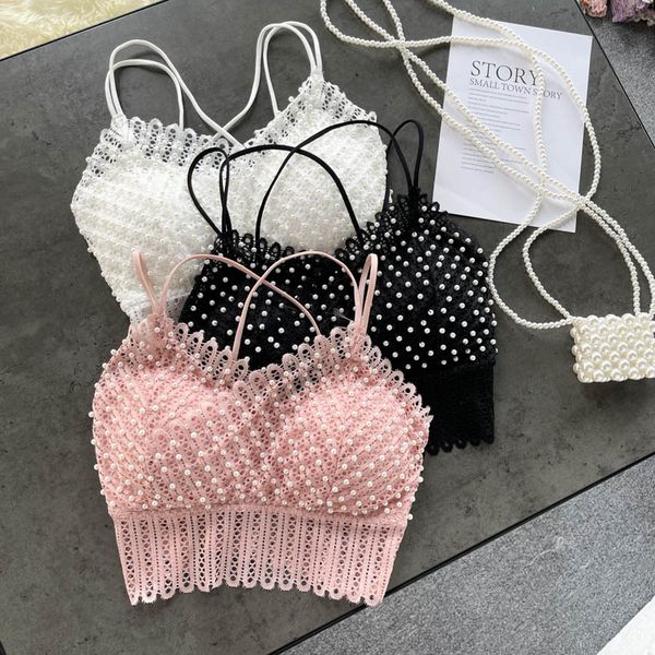 styles summer hollow lace crop beaded spaghetti strap tanke off shoulder sleeveless solid color camis for women, White
styles summer hollow lace crop beaded spaghetti strap tanke off shoulder sleeveless solid color camis for women, White