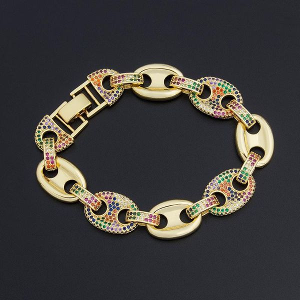 bangle design chain bracelets & bangles gold color micro pave cz rainbow wristband jewelry for women girls party wedding gift, Black
bangle design chain bracelets & bangles gold color micro pave cz rainbow wristband jewelry for women girls party wedding gift, Black